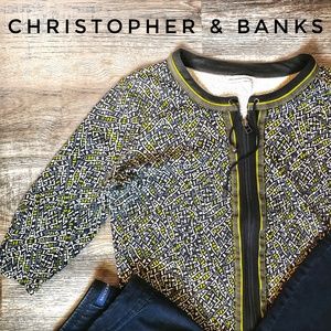 NWOT Christopher & Banks Black Light Jacket Layer
